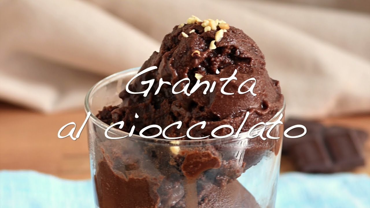 Granita al cioccolato: ricetta per gelatiera con cacao e cioccolato | dessert siciliano
