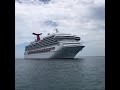 Carnival Sunrise anchored in Half Moon Cay.