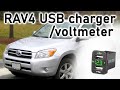 Installing Button Dual USB Port Quick Charger / Voltmeter to Toyota RAV4 XA30 2006
