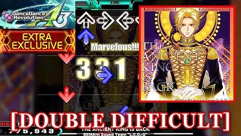 【DDR A3】 THE ANCIENT KING IS BACK [DOUBLE DIFFICULT] 譜面確認+Clap