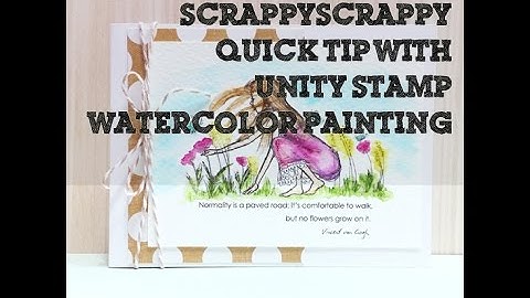 ScrappyScrappy - Watercolor Painting with Zig Clean Color Real Brush pens