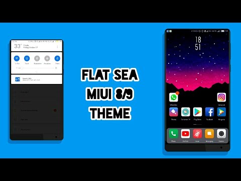 MIUI 8/MIUI 9 Third Party Theme-Flat Sea|Not available in Theme Store|Oct 2017!