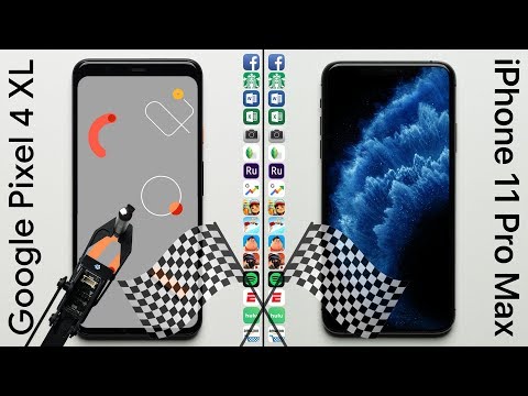 Google Pixel 4 XL vs. iPhone 11 Pro Max Speed Test