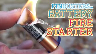 We heard that you can start a fire with nothing more than foil gum
wrapper and aa battery. does it work? watch find out. materials:
battery ...