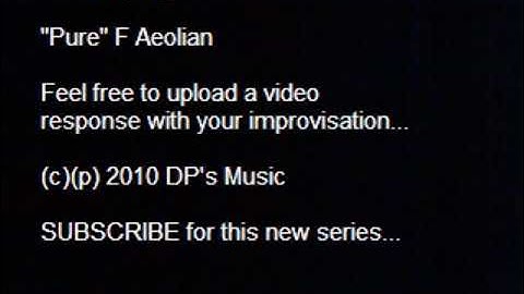 F Aeolian with Slash Chords - DP