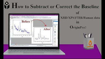 Subtracte base line of xrd/Raman/FTIR in OriginPro