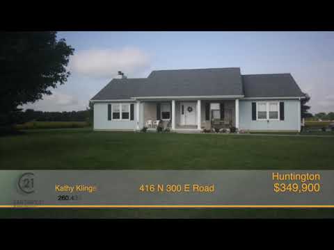 416 N 300 E Road, Huntington, IN home video tour