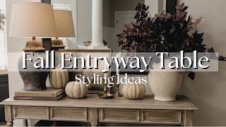 Cozy Fall Entryway Decor Ideas | Console Table Styling for Autumn