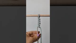 makramé függőleges Laposcsomó készítés / macrame pattern #macrametutorial