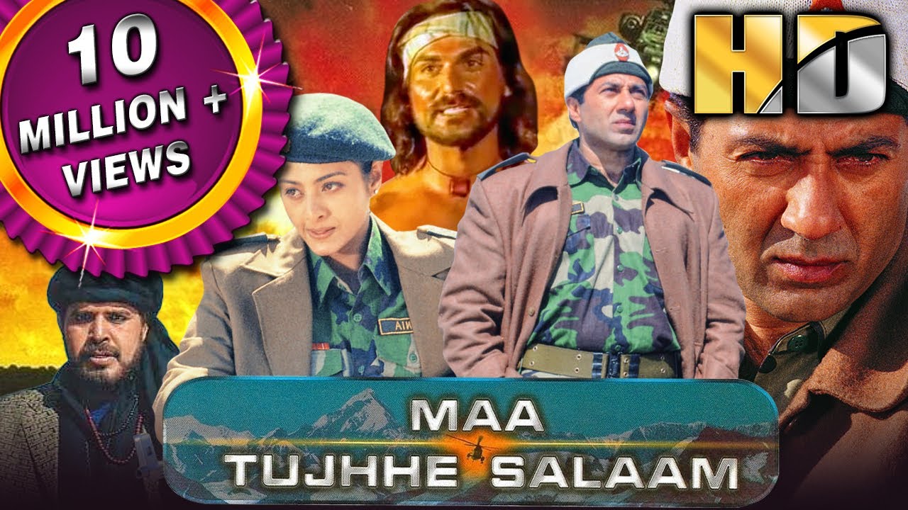 Maa Tujhhe Salaam   Blockbuster Bollywood Hindi Movie Sunny Deol Tabu Arbaaz Khan    