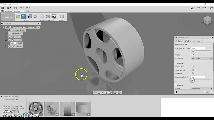 PLTW IED 5.2b - Rendering in Fusion 360