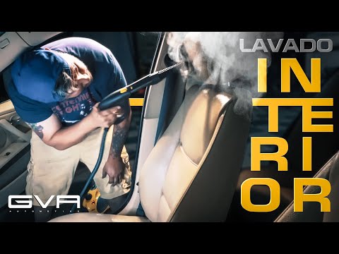 Limpieza de interiores de autos a VAPOR 💨| Lavado vestidura ASPIRANDO EL AUTO A FONDO!! | GVA