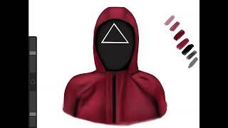 تلوين رسمة لعبة الحبار