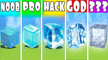 NOOB VS PRO VS HACKER VS GOD VS ??? ICE MINECRAFT PIXEL ART