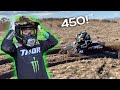 Dangerboy Rides Dads 450 in The Hills!