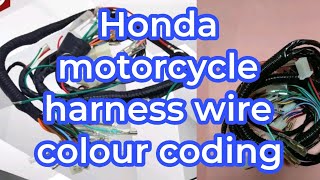 Honda motorcycle harness wire colour coding at Ng mga china Motorcycle|| Tagalog