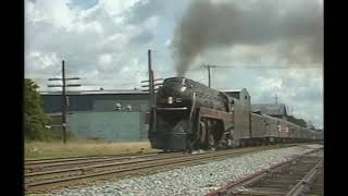 Norfolk & Western 611 steam train (clip)