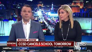 CCSD: Weather-related conditions cancels Friday's school schedule