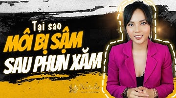 Môi sậm màu, đốm sau phun xăm. Nguyên nhân và cách khắc phục | Học phun xăm cùng Quỳnh Nga