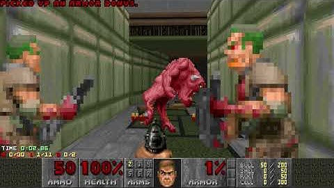 Doom 2 - The Tower of Babel (Map 1: Unwanted Reception): UV-Max (Map Author: rafael2100)