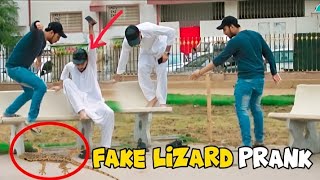 Fake Chipkali Prank Gone Wrong | Fake Lizard Prank | Prank in Pakistan @thetoofanipranks