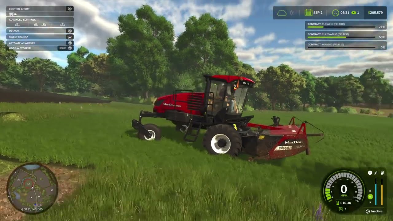 Farming Simulator 25 | Ep. 53 Riverbend Springs | AI Mowing Headlands? WOW!