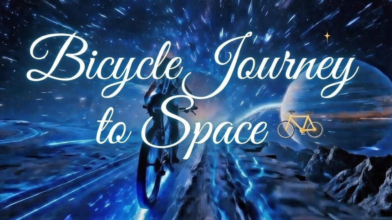 Bicycle Journey to Space ✨🚲SciFi #Fantasy #SpaceAdventure #AIAesthetic #Portal#Cyberpunk #Futuristic