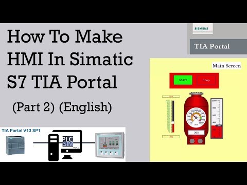 How to Create SCADA System In TIA Portal and PlcSim and HMI Simulation [English]: Tutorial 2