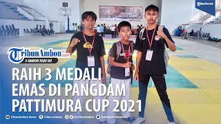 Atlet Taekwondo Kabupaten Buru Raih 3 Medali Emas di Pangdam Pattimura Cup 2021