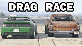 We Did A 30 Player Drag Race In GTA Online
