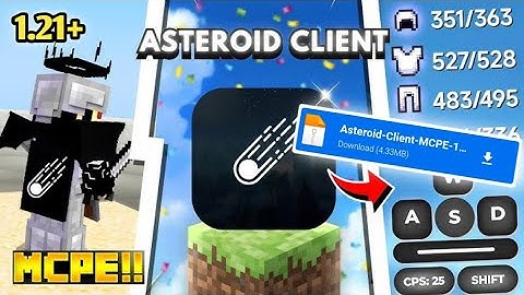 Asteroid Client For MCPE 1.2+ | FPS Boost Client | Lag Free | Tagda Mod Manu | #mcpeclients #viral