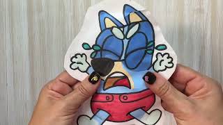 ASMR paper squishy of baby Bluey - DIY paper squishy