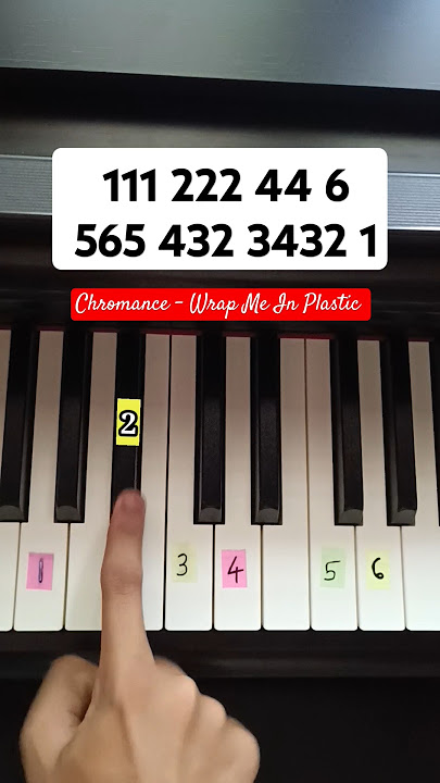 CHROMANCE - Wrap Me In Plastic (Piano Tutorial)