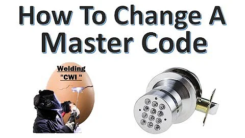 How To Change The Master Code On Digital Electronic Code Door Lock Round Knob Turbolock YL-99