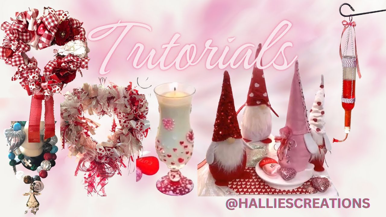 VALENTINES COLLECTION TUTORIALS WITH HALLIE 💝 - YouTube