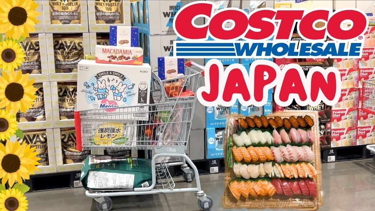 COSTCO JAPAN Grocery Shopping + Trying COSTCO SUSHI & Other Food from Costco YouTube