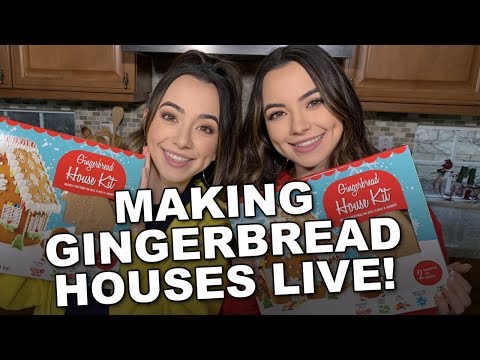 Making Gingerbread Houses - Merrell Twins LIVE