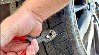 How To: Quickly Remove Screws Or Nails From Tire & Repair - Without Removing Wheel!