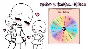 Make an OC using a random wheel generator ♡°family of 3 edition lolz 🙈°♡ Read the pinned comment oml