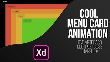 Cool  Navigation Menu Animation in Adobe Xd | Auto Animate | Design Weekly