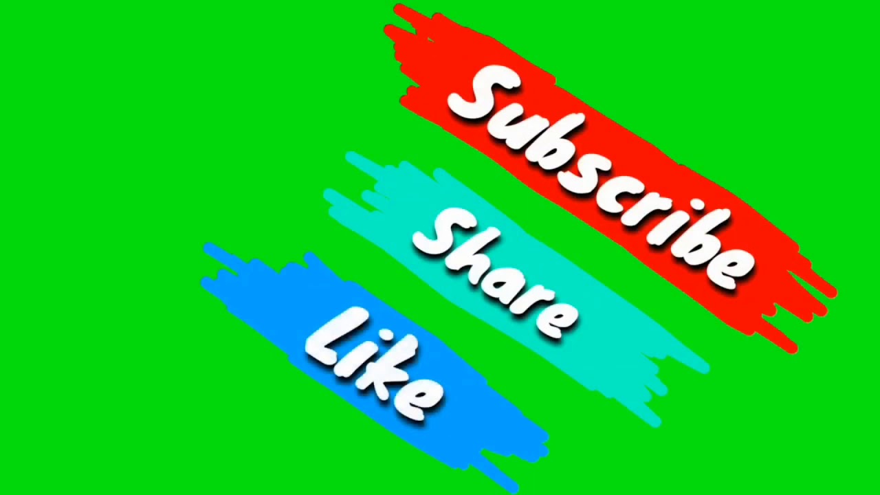 Subscribe To My Channel. Green Screen Video Background