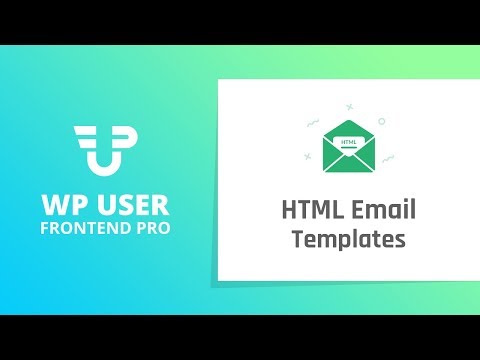 Make a Custom HTML Email Templates Using WP User Frontend Pro