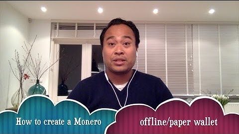 How to create a Monero paper wallet / offline wallet (cryptocurrency / digital currency)