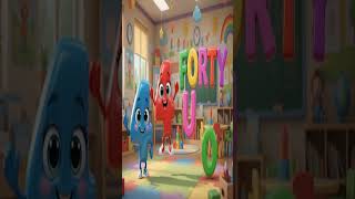 Counting Numbers for Children 41 to 50| Preschool & Kindergarten Learning#shortsfeed #nurseryrhymes