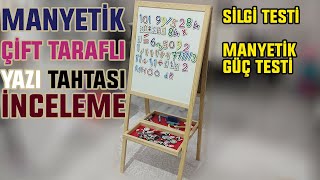 Manyetik Çift Taraflı Yazı Tahtası | Yazılar Siliniyor mu? | Manyetik Tutuyor mu?