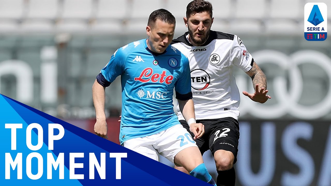 Zielinski's fine finish in the 15' opens the score! | Spezia 1-4 Napoli | Top Moment | Serie A TIM