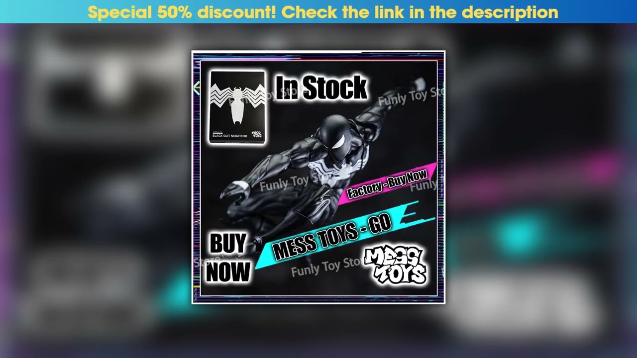 Limited In Stock Mess Toys Spider Man Symbiote Spiderman Messtoys Scarlet Spider Black Suit Neighbo