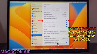 How to Enable or Disable Automatically Hide and Show the Dock on MACBOOK AIR