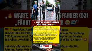 „WEISST DU WER ICH BIN?" CEO BRÜLLT – BUSFAHRER (53) FÄHRT TROTZDEM PÜNKTLICH AB! 😂🚌