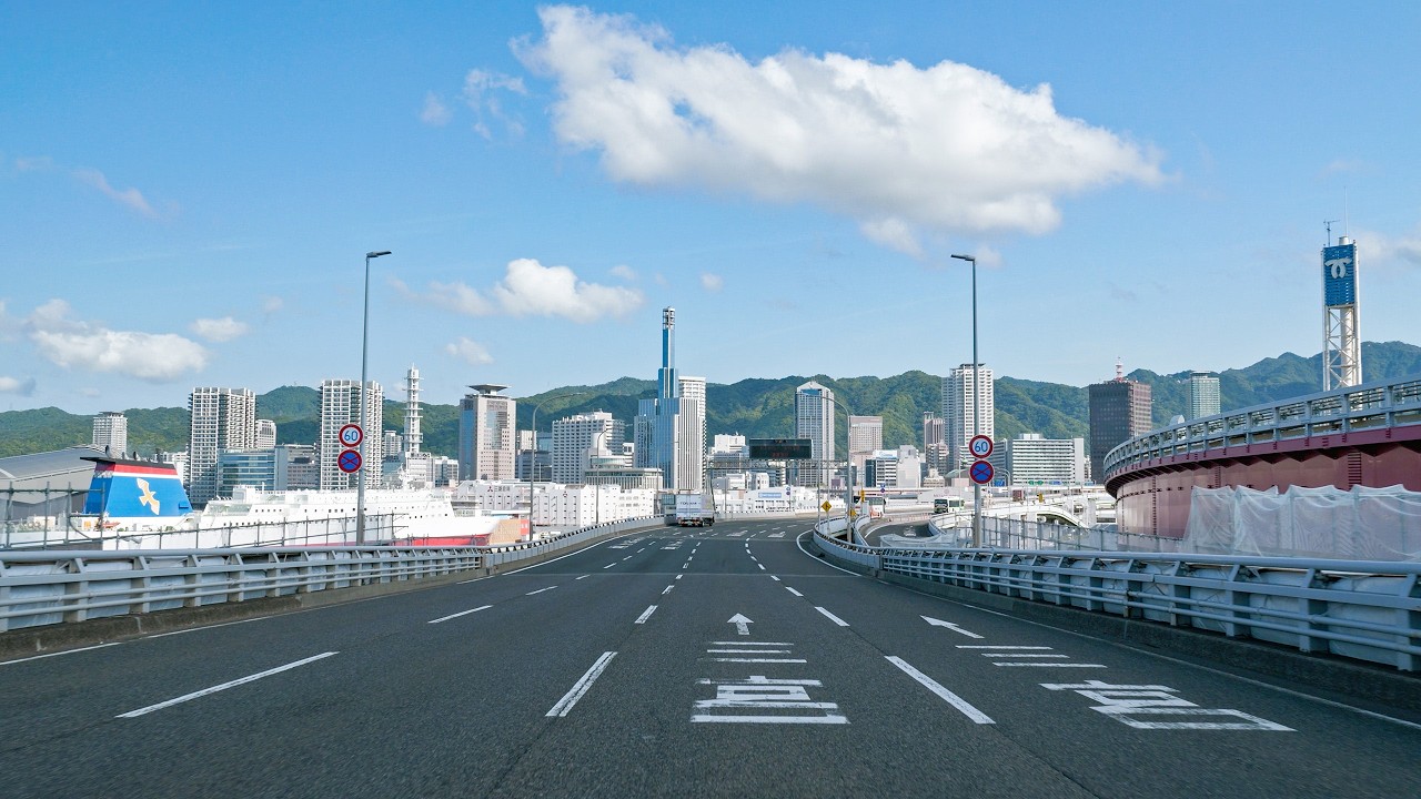Japan Highway Drive 4K | Kobe to Tokushima thru Kobe-Awaji-Naruto EXPWY